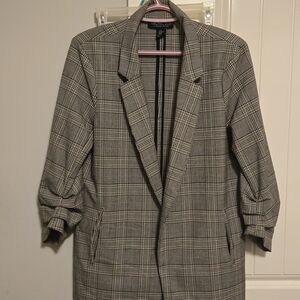 Rachel Zoe Black and White Checkered Blazer